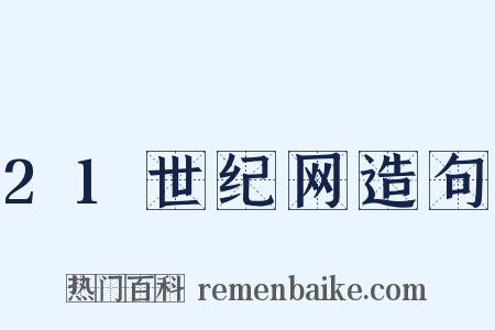 21世纪网造句是什么意思的图片